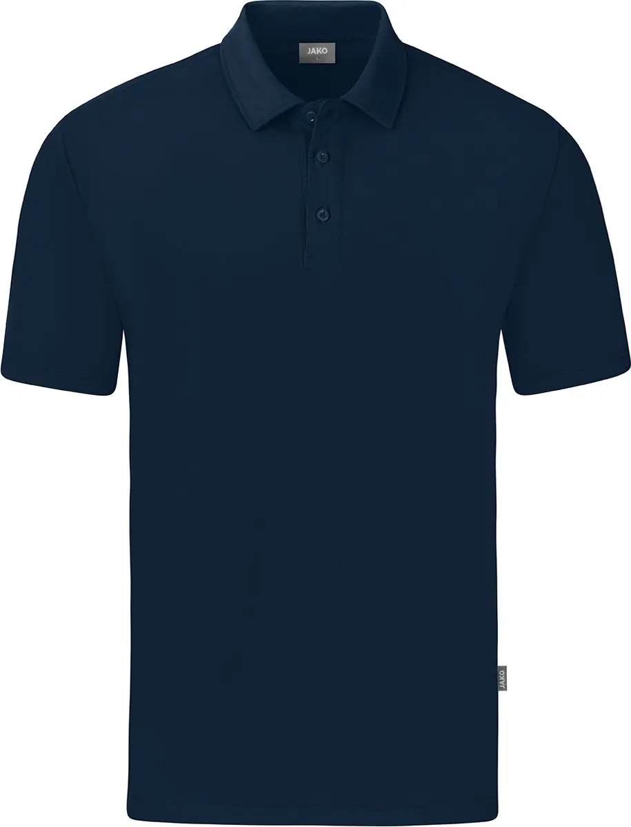 JAKO Organic Polo Stretch Heren - Marine L