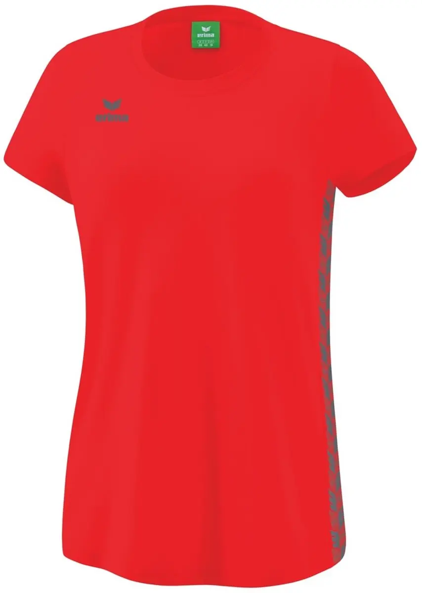 Erima Essential Team T-Shirt Dames - Rood - Maat 36