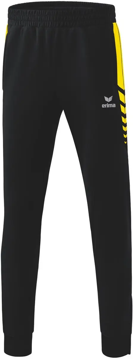 Erima Six Wings Worker Broek Kinderen 116 - Geel/Zwart