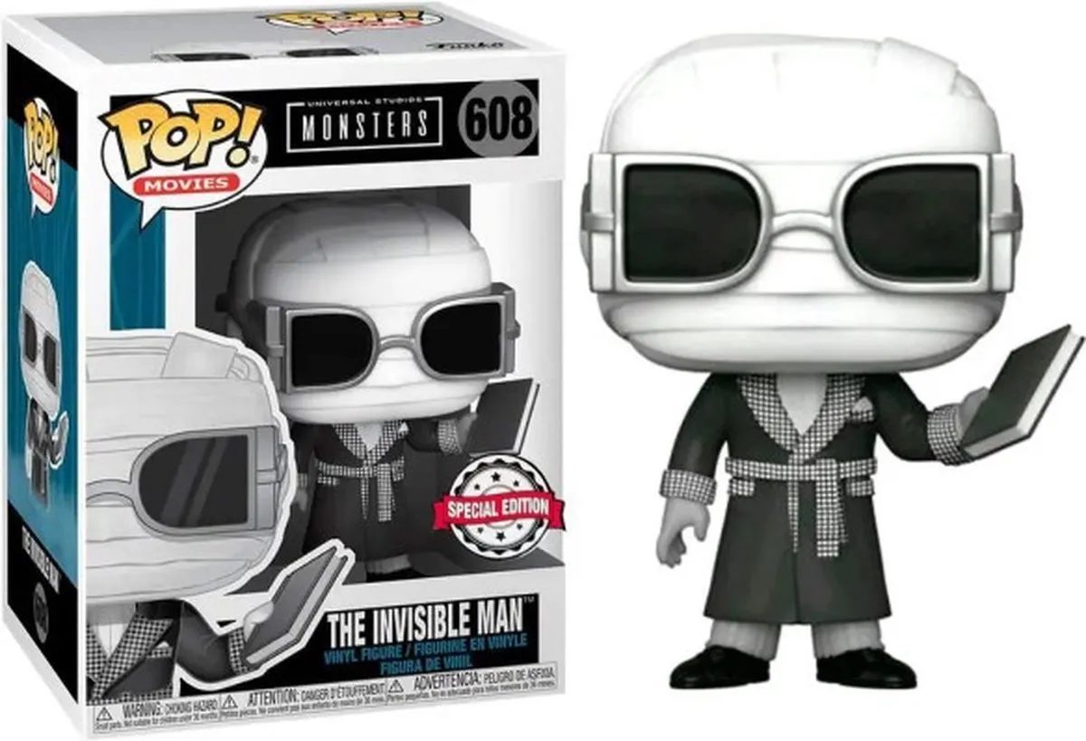 Funko Pop! Movies Monsters The Invisible Man US Exclusief