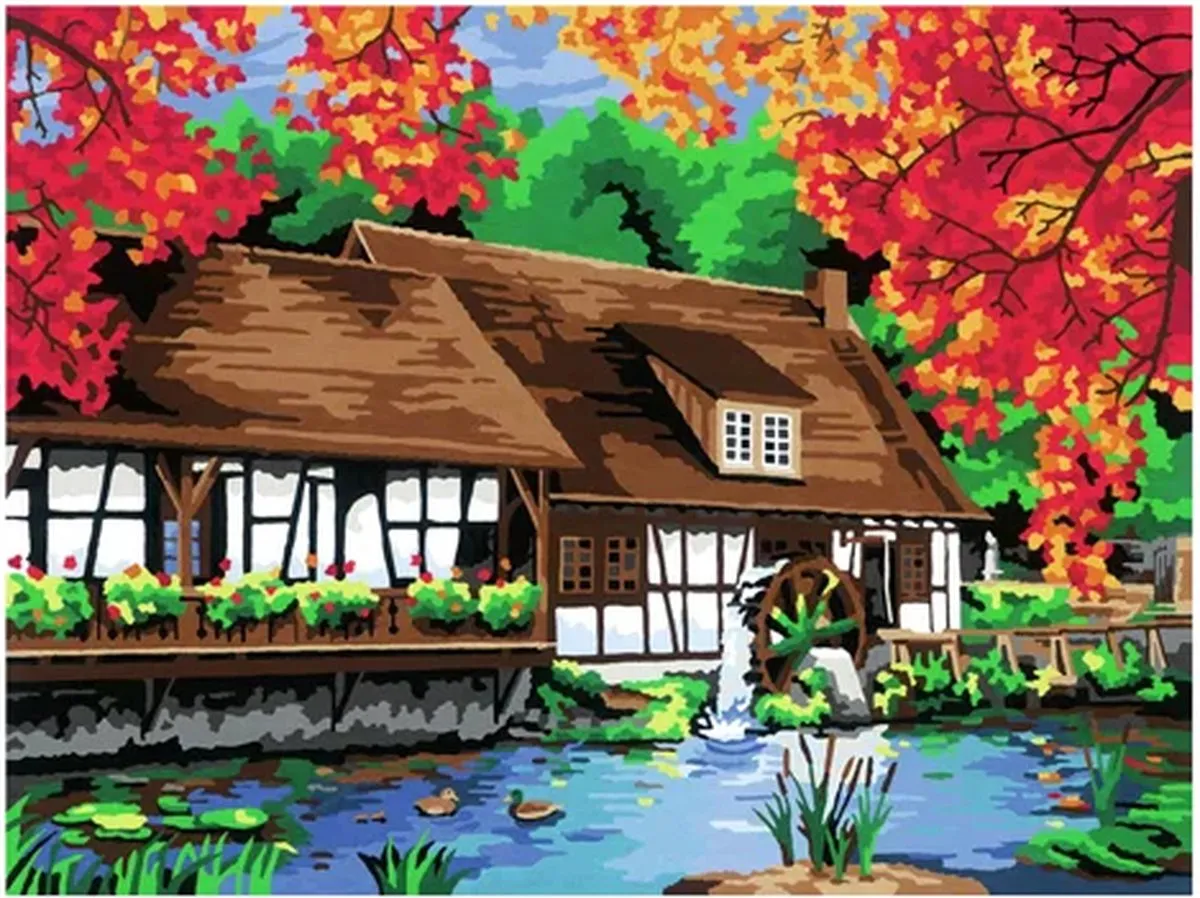 Ravensburger Creart Molen in Blautopf - Multicolor