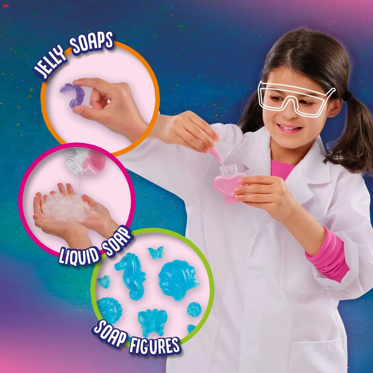 SES Creative Soap Studio Lab Knutselset - Blauw/Rozze Zeep maken