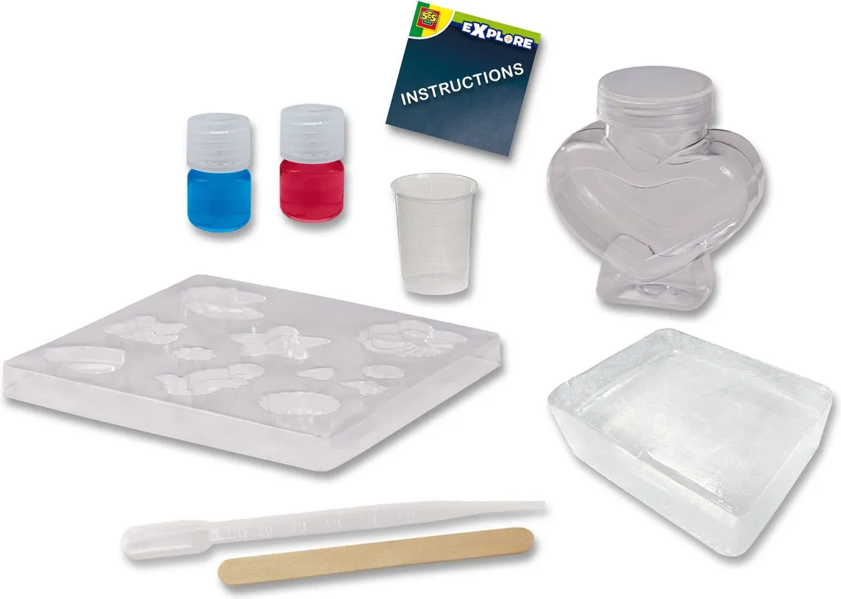 SES Creative Soap Studio Lab Knutselset - Blauw/Rozze Zeep maken