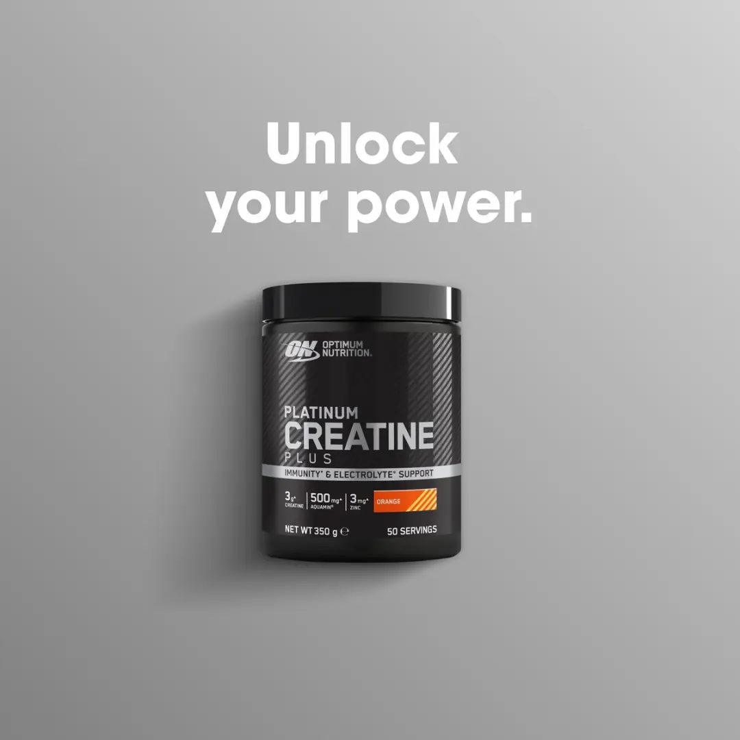 Optimum Nutrition Platinum Creatine Plus - 350g - 50 Doses - Oranje