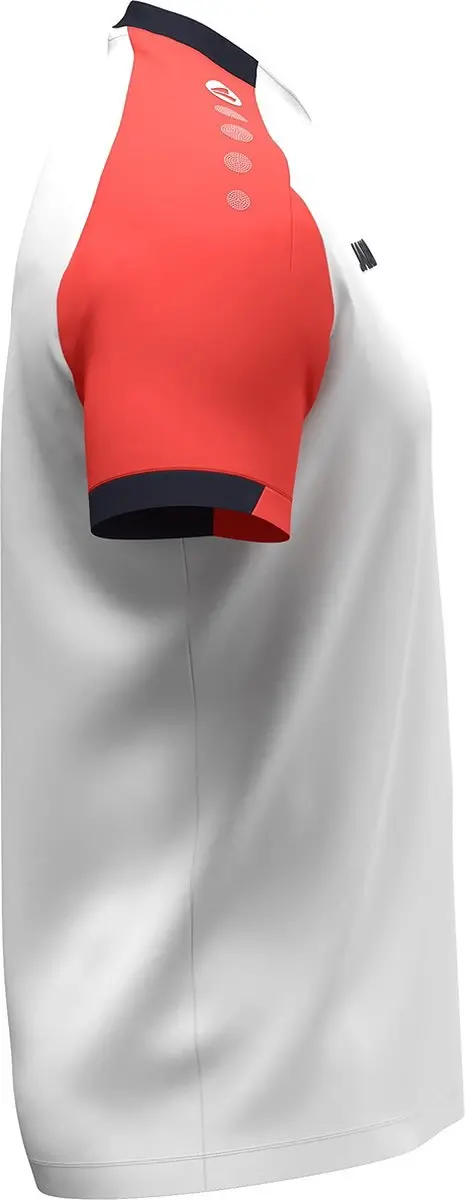 Jako Dynamic T-Shirt Heren L - Wit/Koraal/Marine