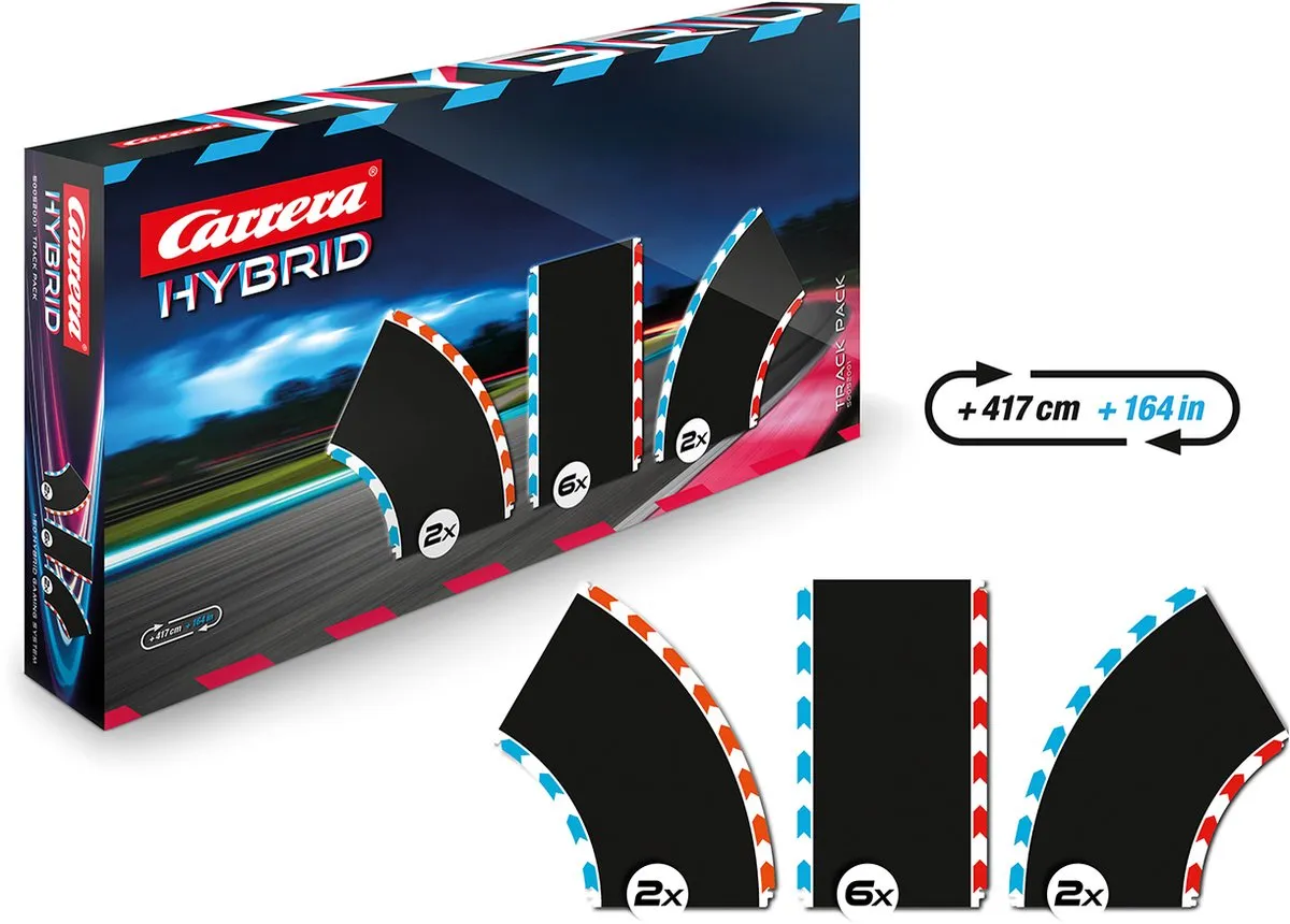 Carrera Hybrid Racebaan Track Pack 1 CAR50052001 - 10 Stuks - Multi