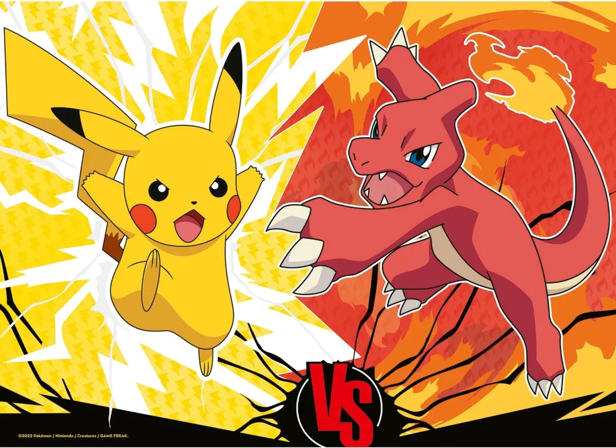 Ravensburger Pokémon 4-in-1 Puzzel - 100 Stuks - Multicolor