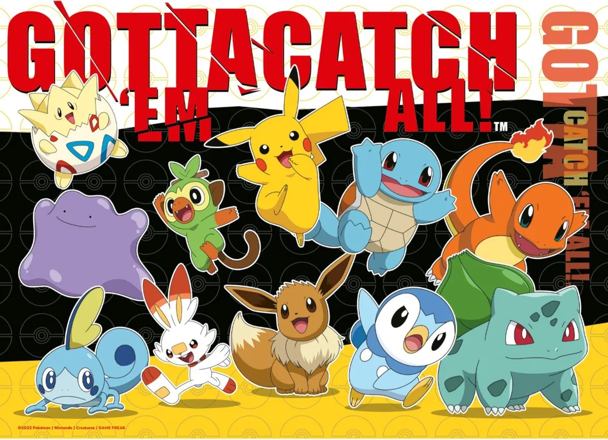 Ravensburger Pokémon 4-in-1 Puzzel - 100 Stuks - Multicolor