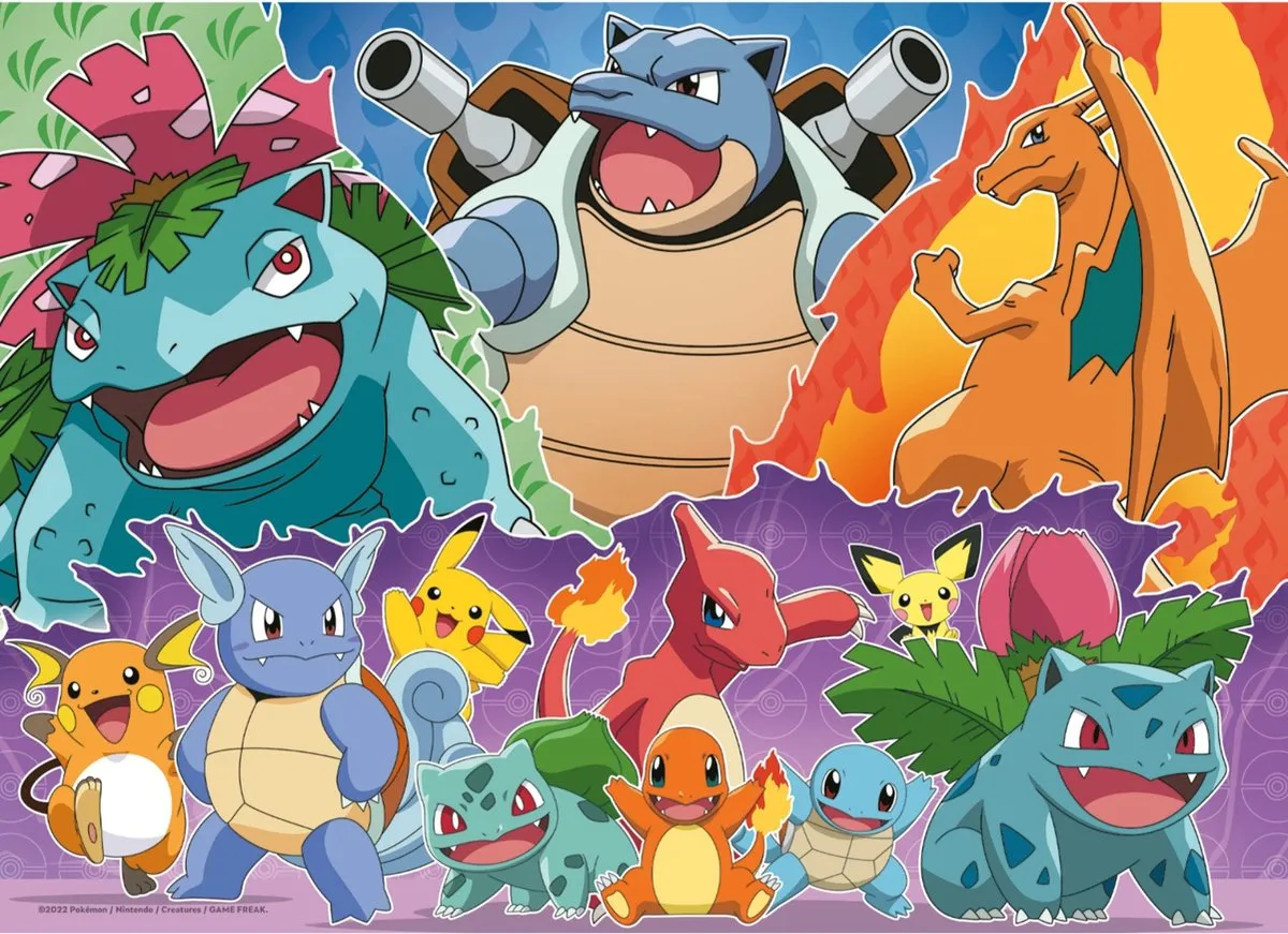 Ravensburger Pokémon 4-in-1 Puzzel - 100 Stuks - Multicolor