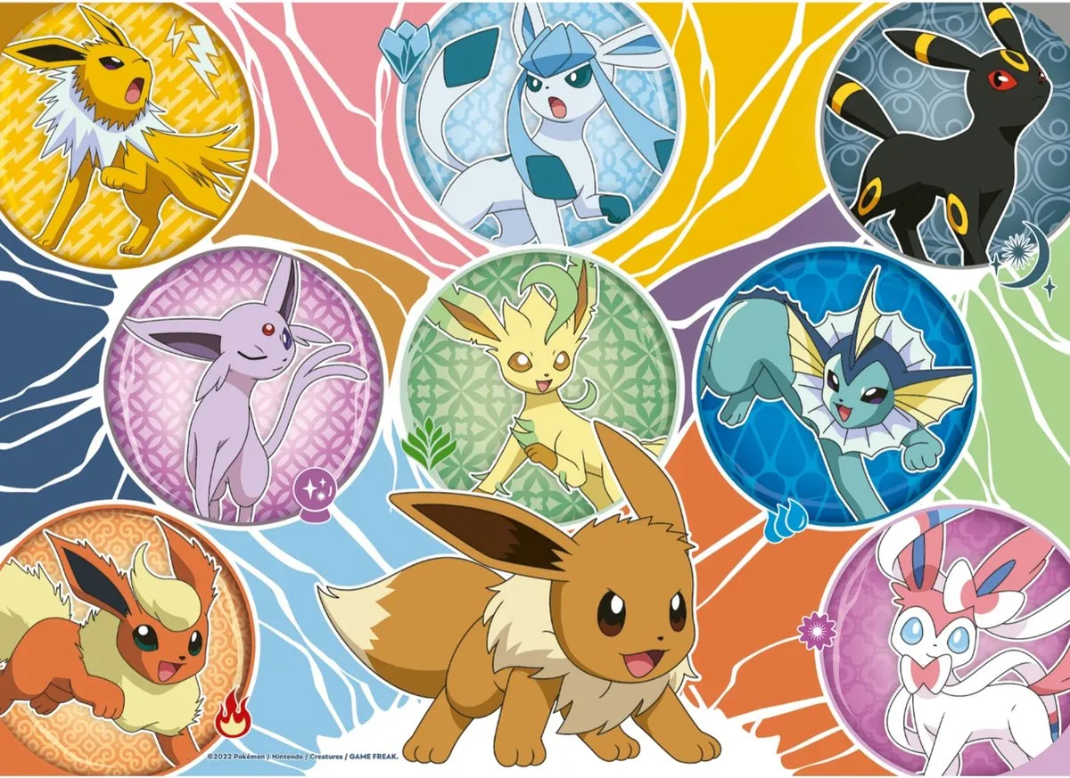 Ravensburger Pokémon 4-in-1 Puzzel - 100 Stuks - Multicolor