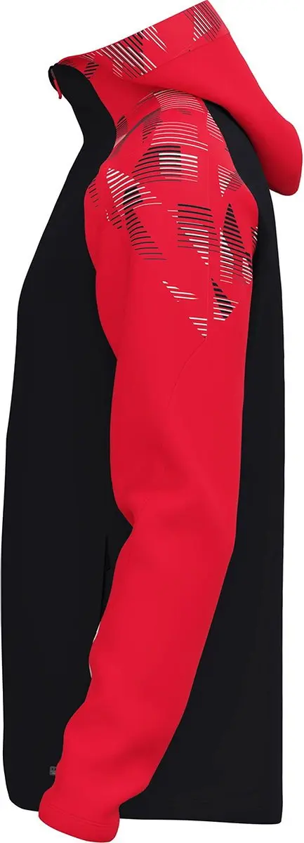 Jako Sonic Jas Met Kap Kinderen 152 - Zwart/Rood