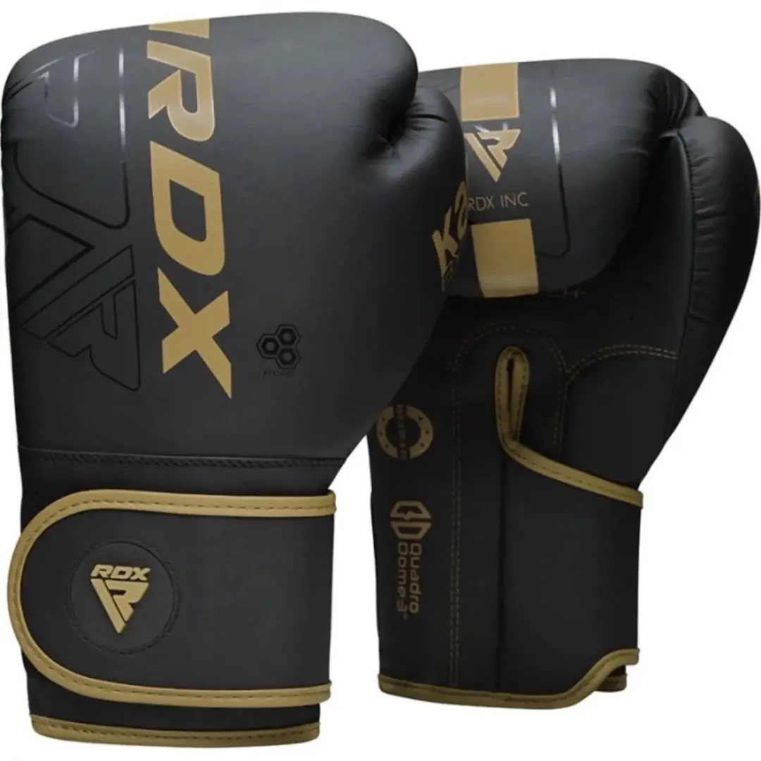 RDX Sports F6 Kara Bokshandschoenen 8 oz - Matzwart - afbeelding 5 van 6