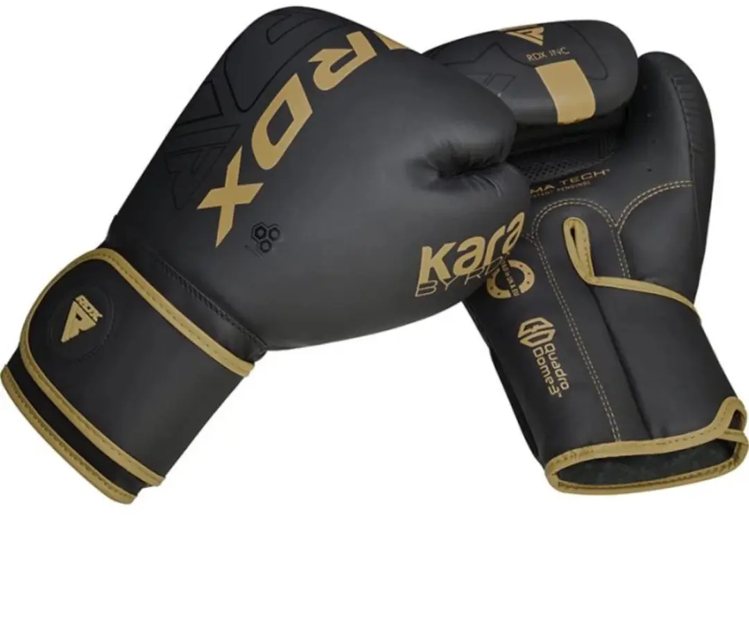 RDX Sports F6 Kara Bokshandschoenen 8 oz - Matzwart - afbeelding 6 van 6