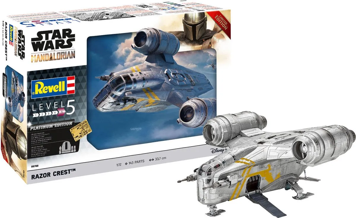 Revell 06788 Star Wars The Mandalorian Razor Crest Platinum Edition