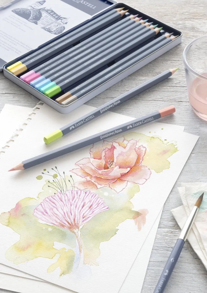 Faber-Castell Goldfaber Aqua Kleurpotlood Pastel Permanent Groen
