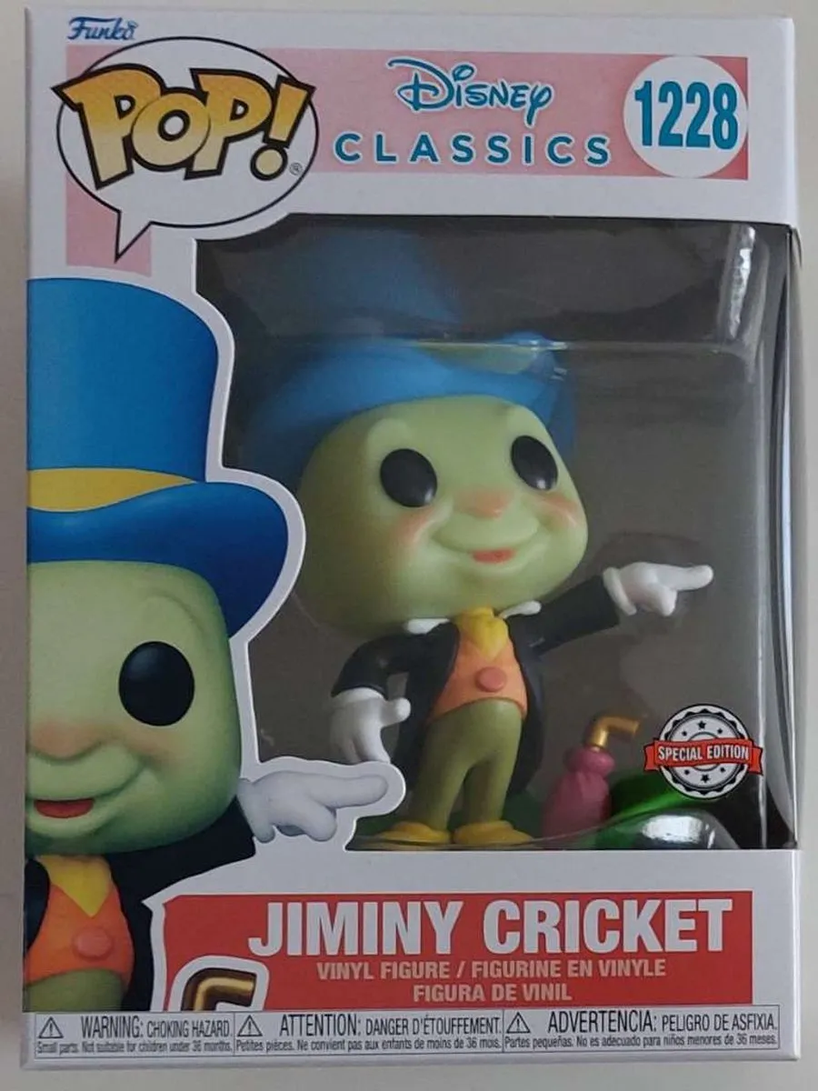 Funko Pop! Disney Jiminy Cricket Exclusief - Groen - afbeelding 2 van 5