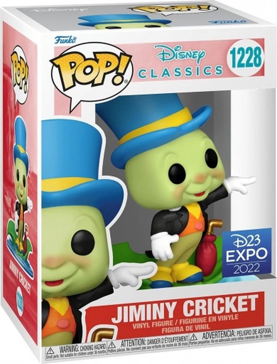 Funko Pop! Disney Jiminy Cricket Exclusief - Groen - afbeelding 3 van 5