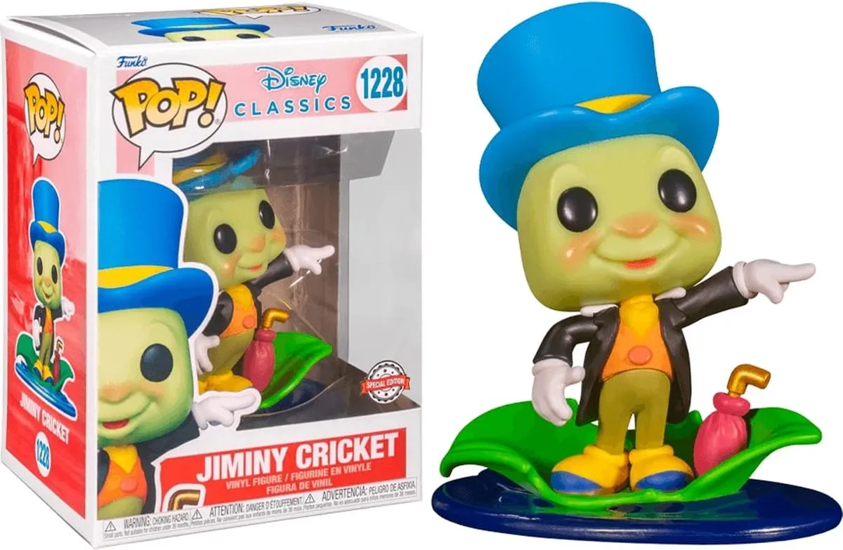 Funko Pop! Disney Jiminy Cricket Exclusief - Groen - afbeelding 4 van 5