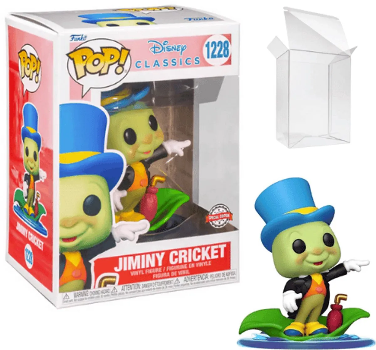 Funko Pop! Disney Jiminy Cricket Exclusief - Groen - afbeelding 5 van 5