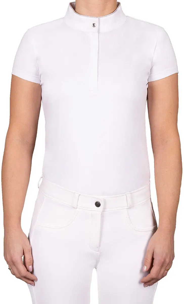 QHP Showshirt Zayla Kids 140 - Wit - afbeelding 6 van 6