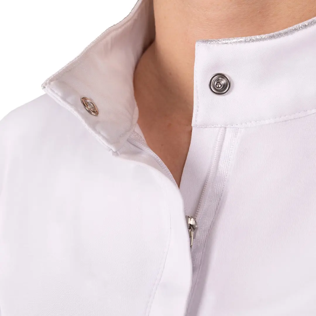 QHP Showshirt Zayla Kids 140 - Wit