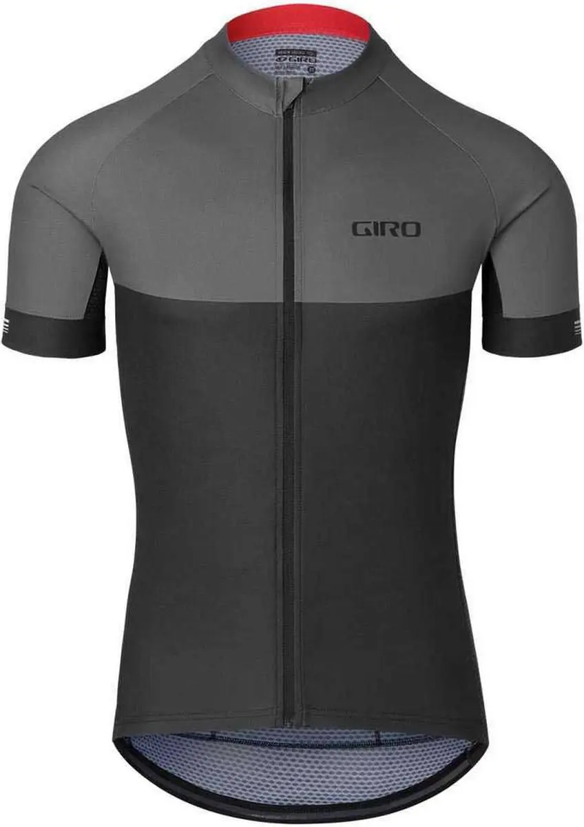 Giro Chrono Korte Mouw Wielertrui Grijs XL Man