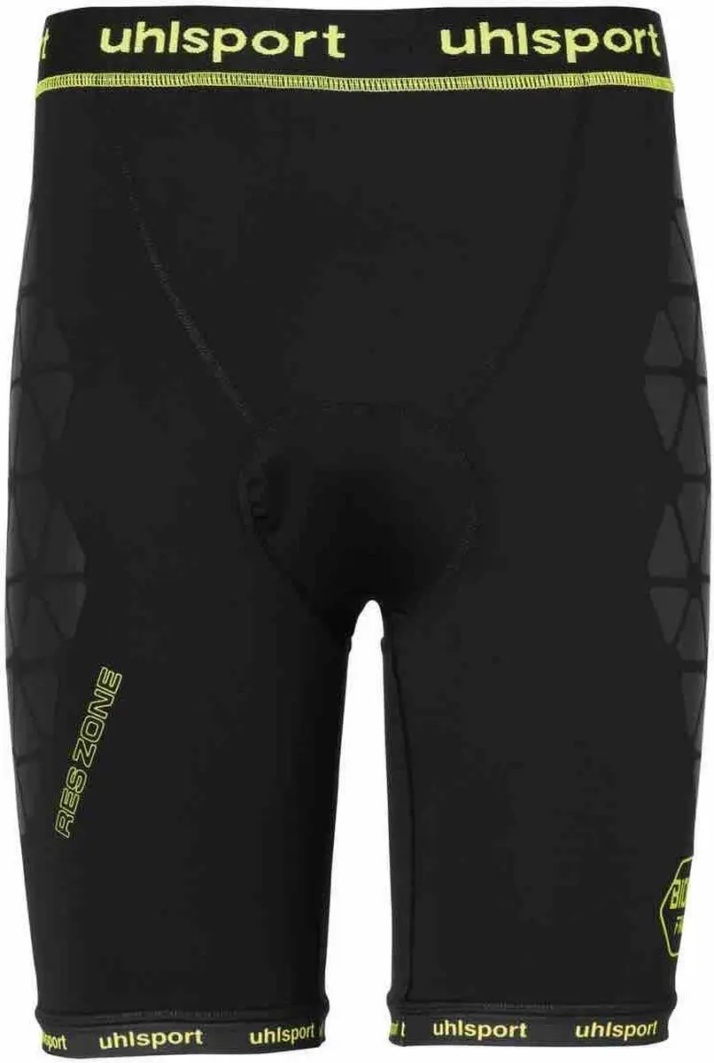 Uhlsport Bionikframe Unpadded Shorts Heren M - Zwart/Fluogeel