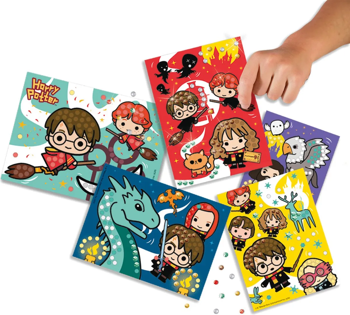 SES Creative Harry Potter Diamond Painting Knutselset - 180 Stickers & 5 Mozaïekkaarten