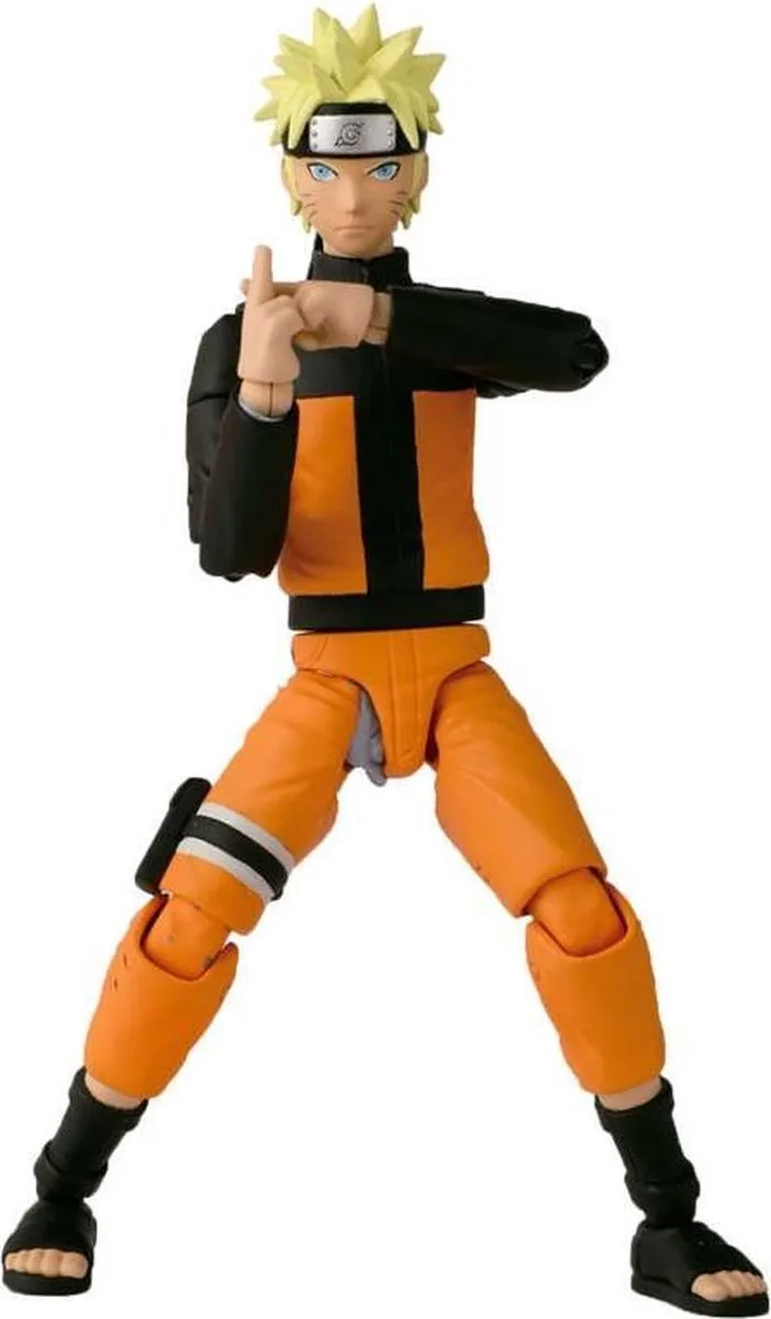 Bandai Naruto Shippuden Naruto Uzumaki Action Figure 17cm - Multicolor