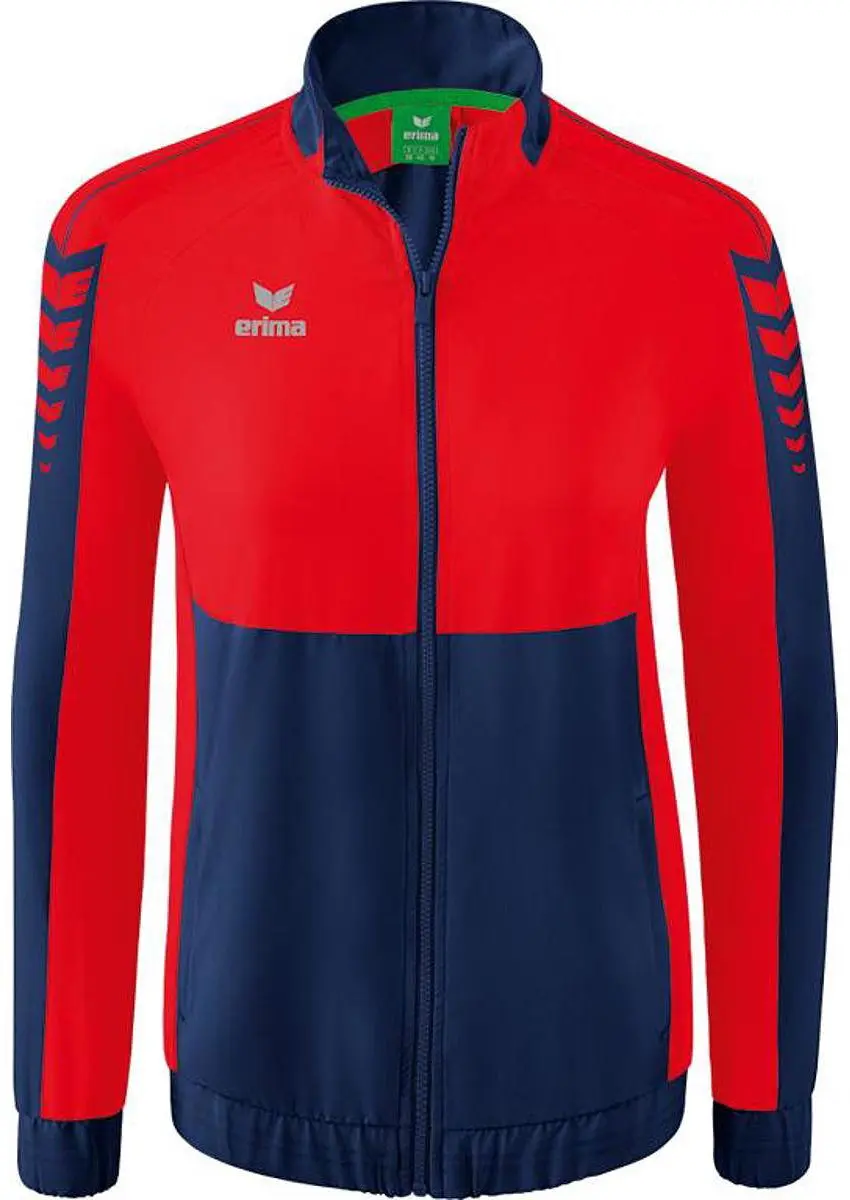 Erima Six Wings Presentatiejack Dames - Rood/New Navy Maat 34