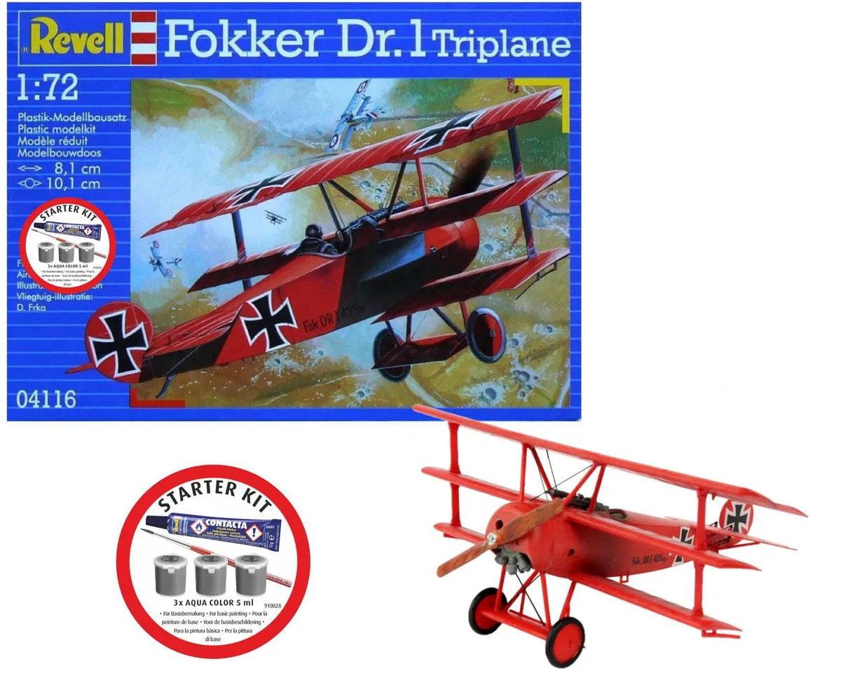 Revell 74116 Fokker Dr.I Triplane Modelbouwpakket