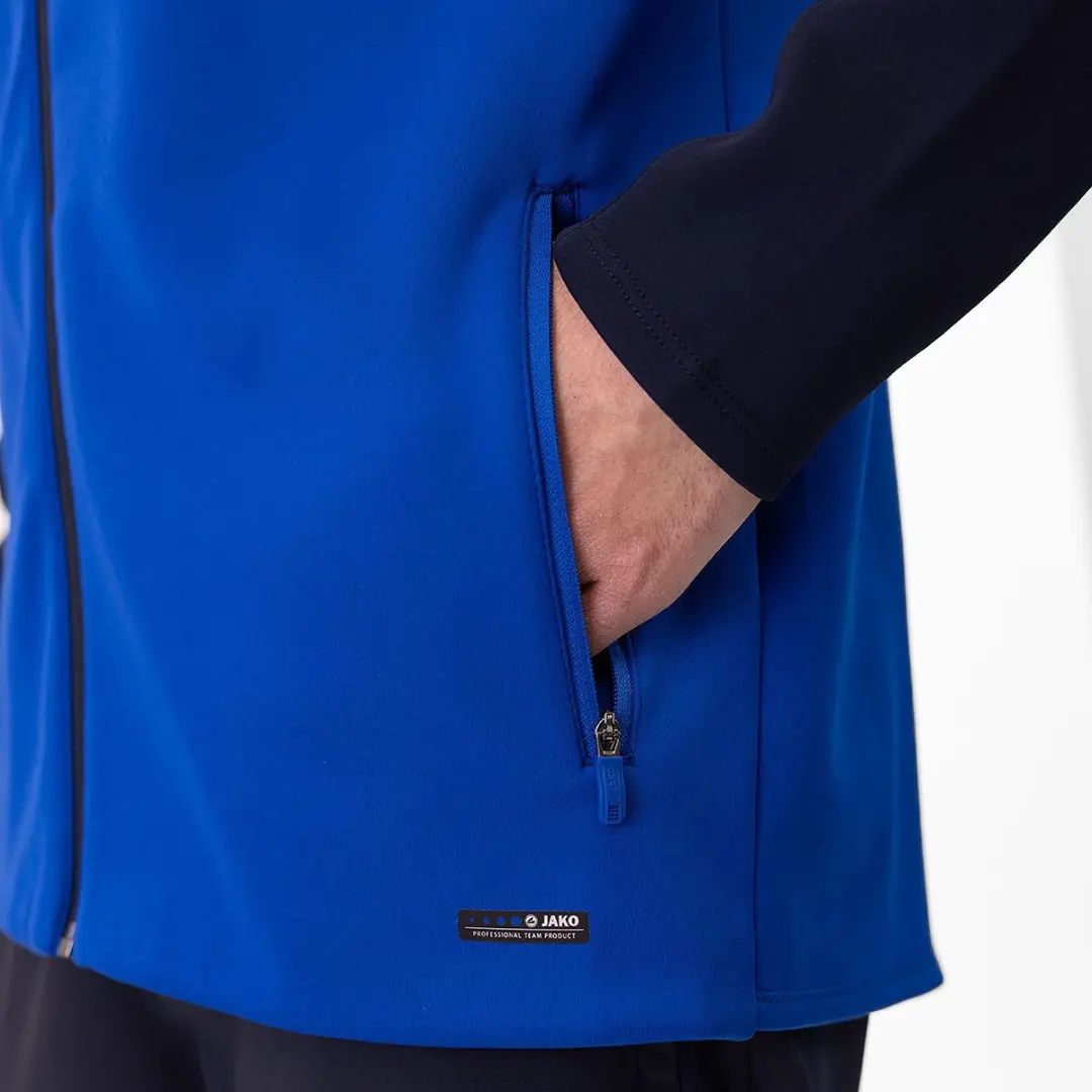 JAKO Iconic Jas Met Kap Heren Royal - Maat S