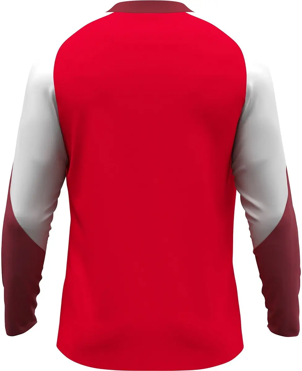 JAKO Dynamic Longsleeve Heren - Rood/Wit/Donkerrood XXL