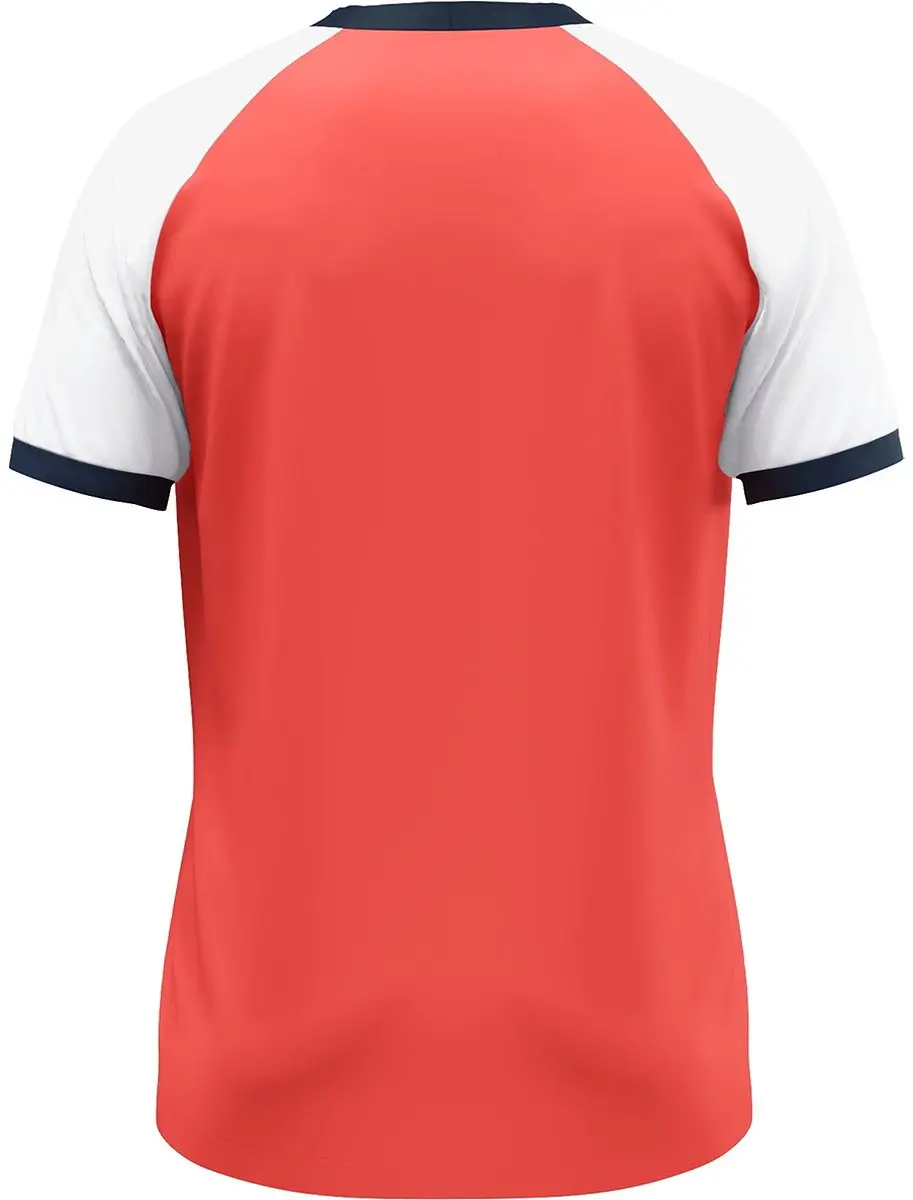 Jako Dynamic Shirt Korte Mouw Kinderen 152 - Koraal/Wit/Marine