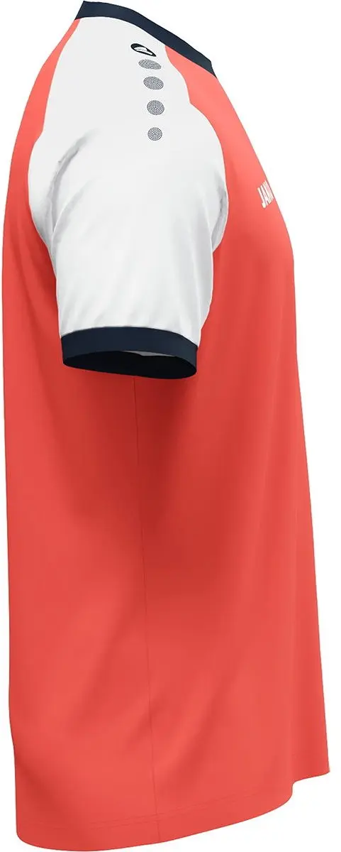 Jako Dynamic Shirt Korte Mouw Kinderen 152 - Koraal/Wit/Marine