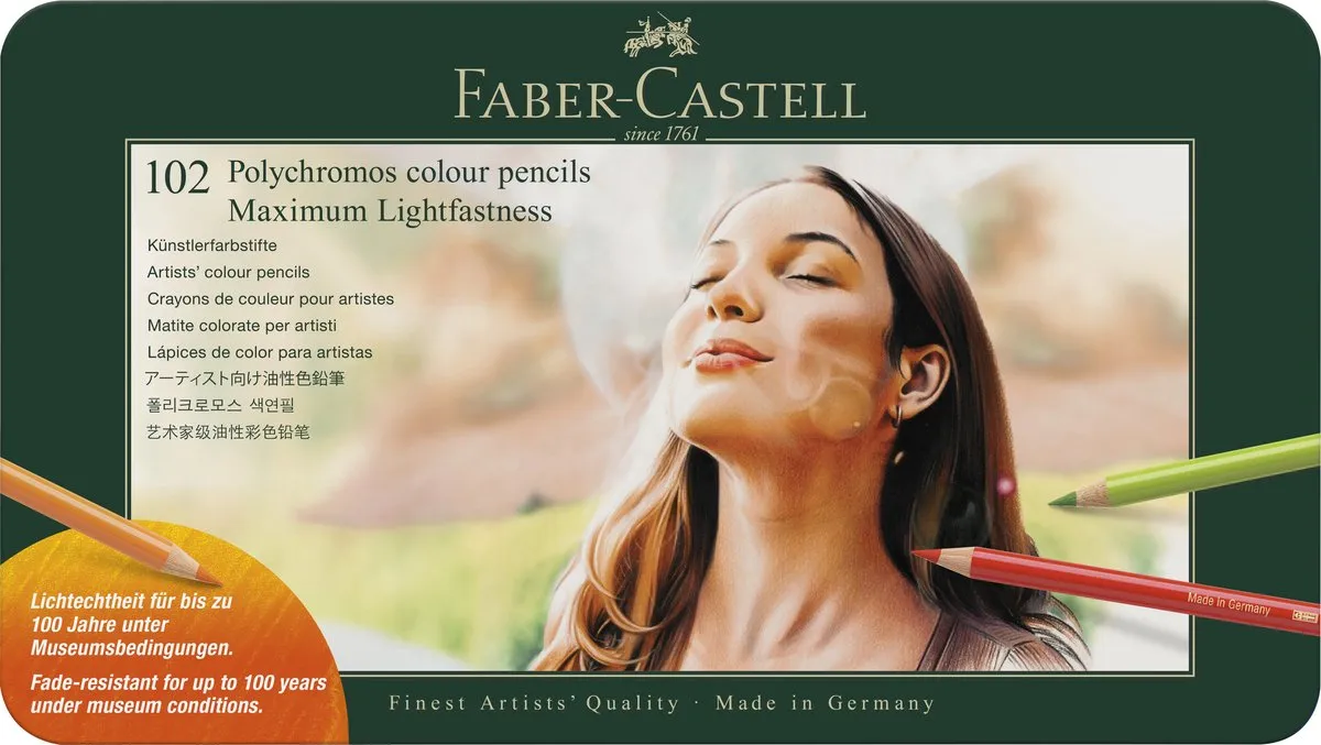 Faber-Castell Polychromos Lightfast Kleurpotloden 102 Stuks