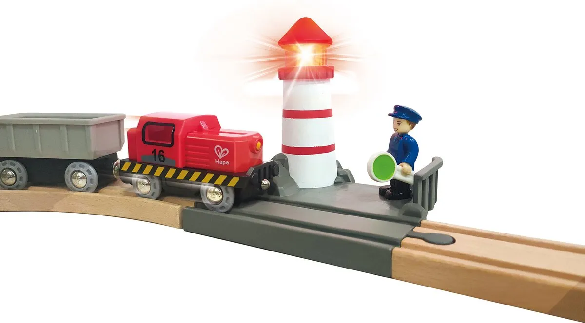 Hape E3790 Vrachtvervoer Set - Multicolor - 38 Onderdelen