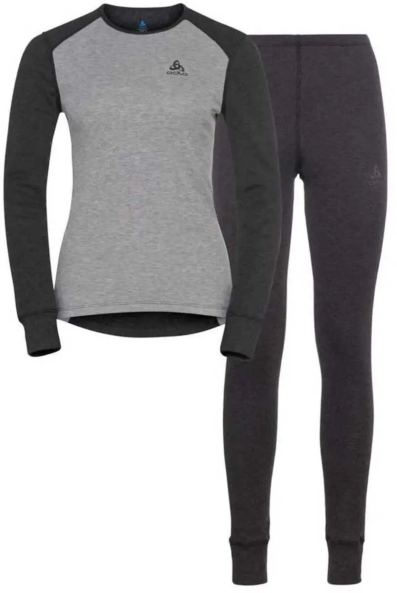 Odlo Active Warm Eco Special Set Dames Thermoset Dark Grey Melange