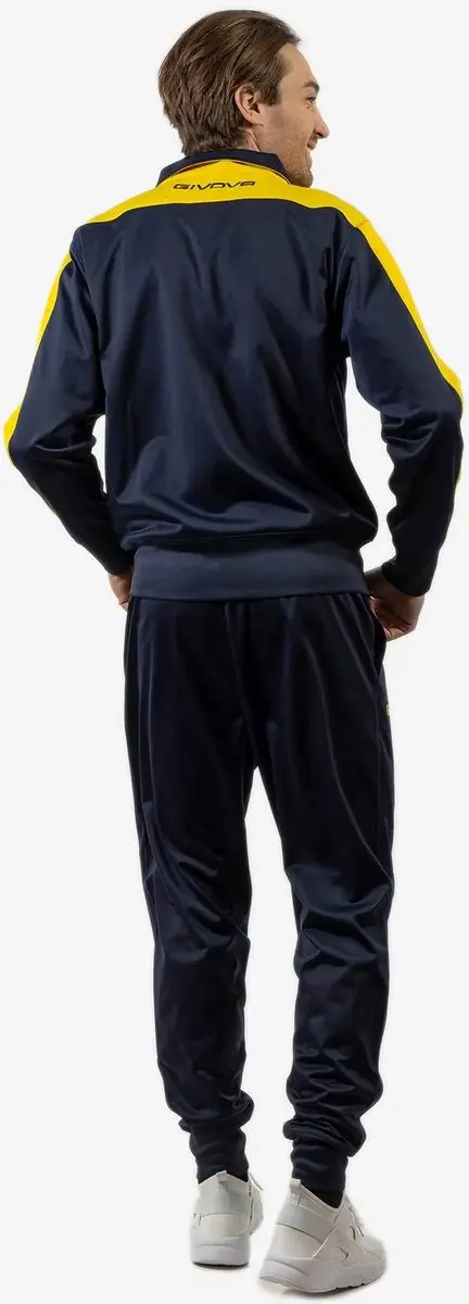 Givova Roma Sportset - Joggingpak XL - Blauw/Geel