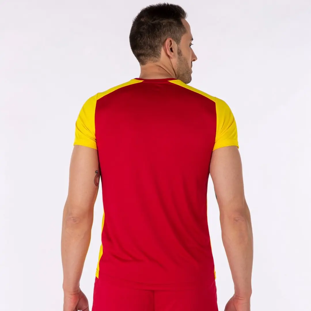 Joma Record II T-shirt M - Rood/Geel