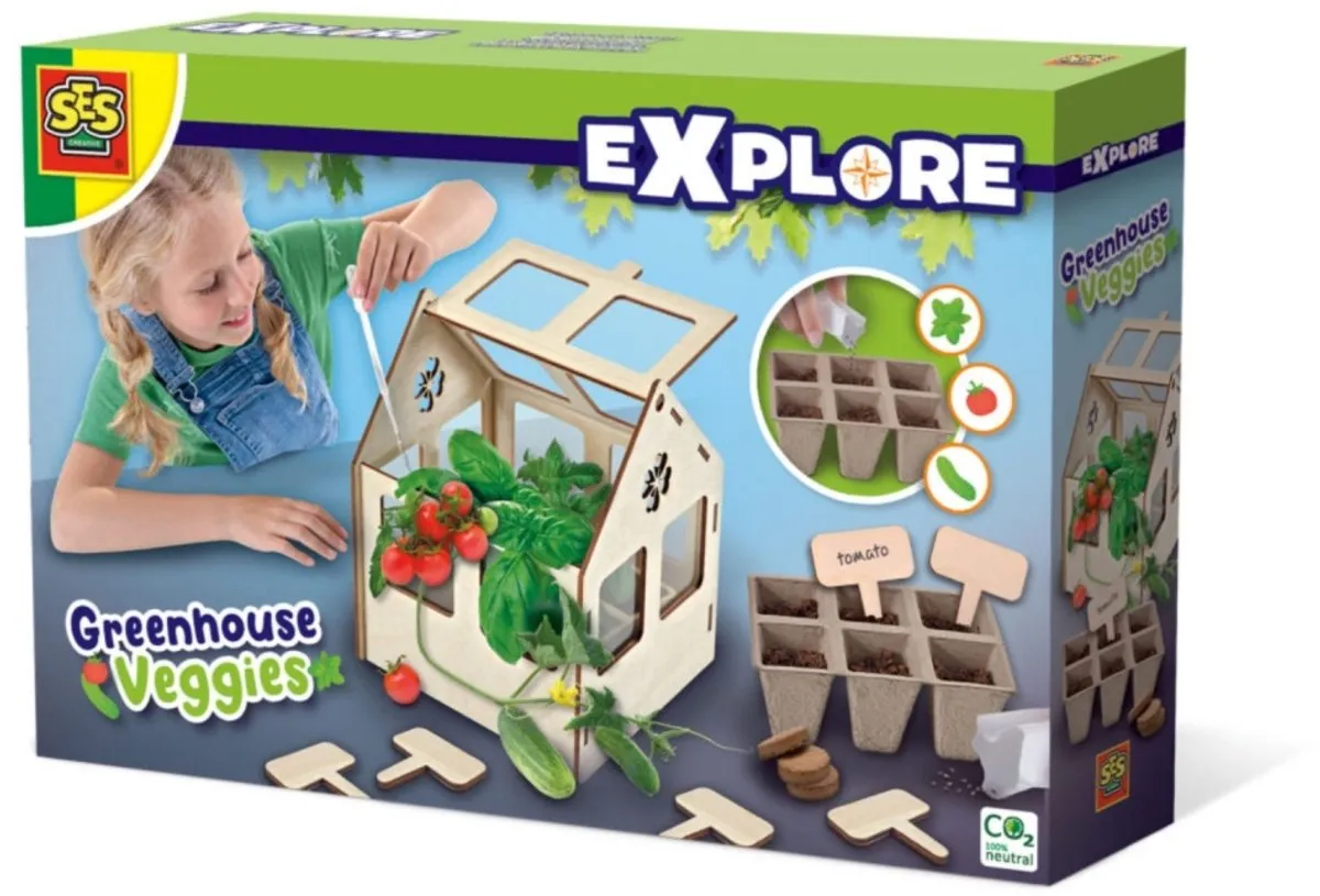 SES Creative Explore Broeikas met Groenten Mini Moestuin