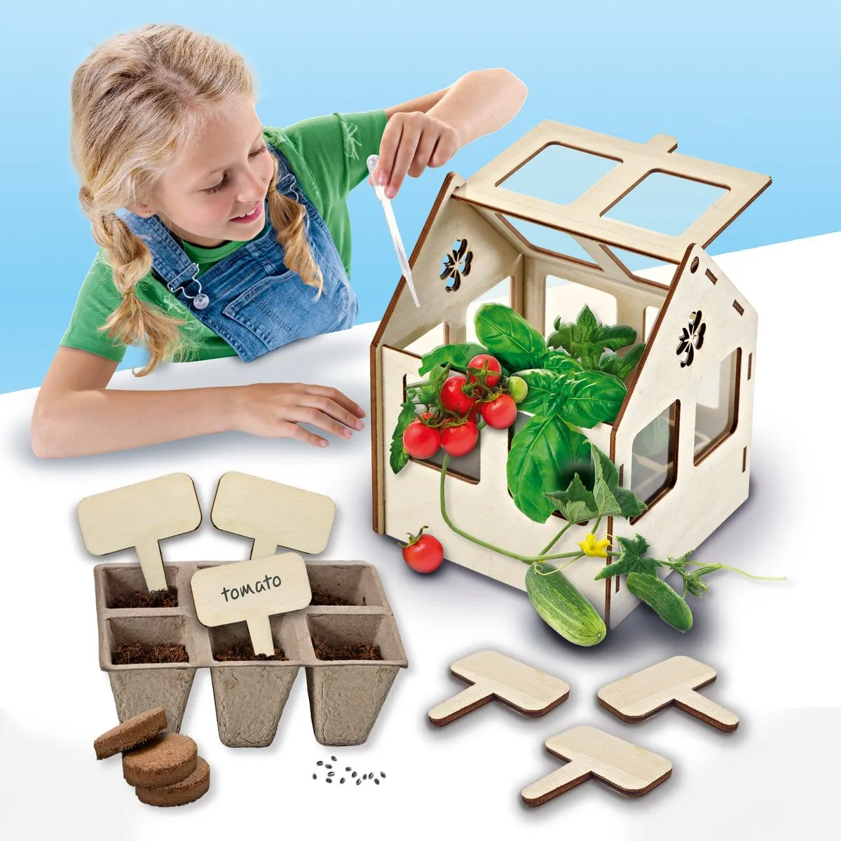 SES Creative Explore Broeikas met Groenten Mini Moestuin