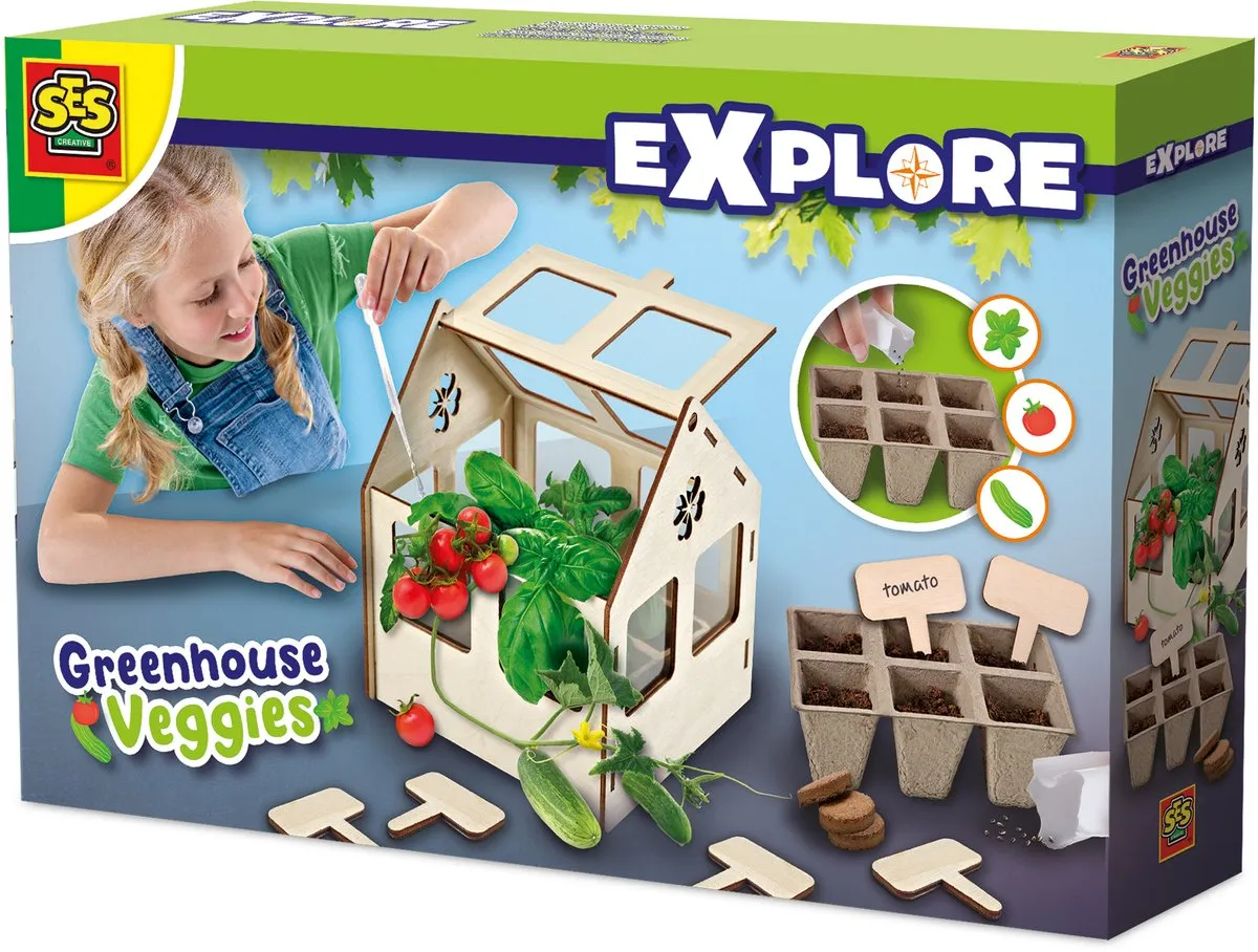 SES Creative Explore Broeikas met Groenten Mini Moestuin
