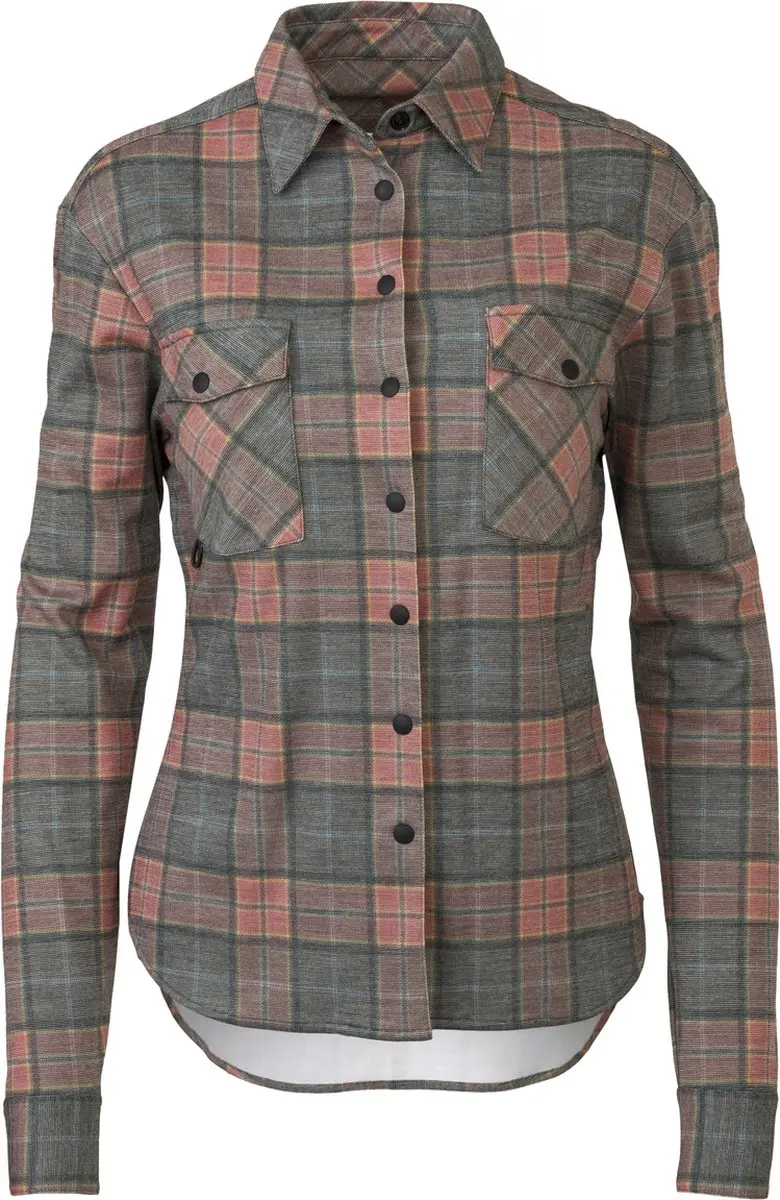 Flannel Fietsshirt Lange Mouwen Venture Dames