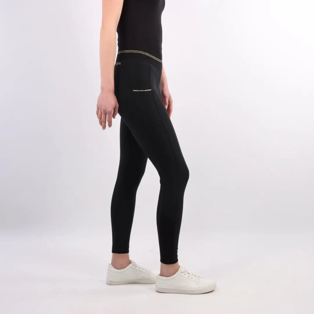 QUUR Qnila Full Grip Paardrijlegging 46 - Zwart-goud