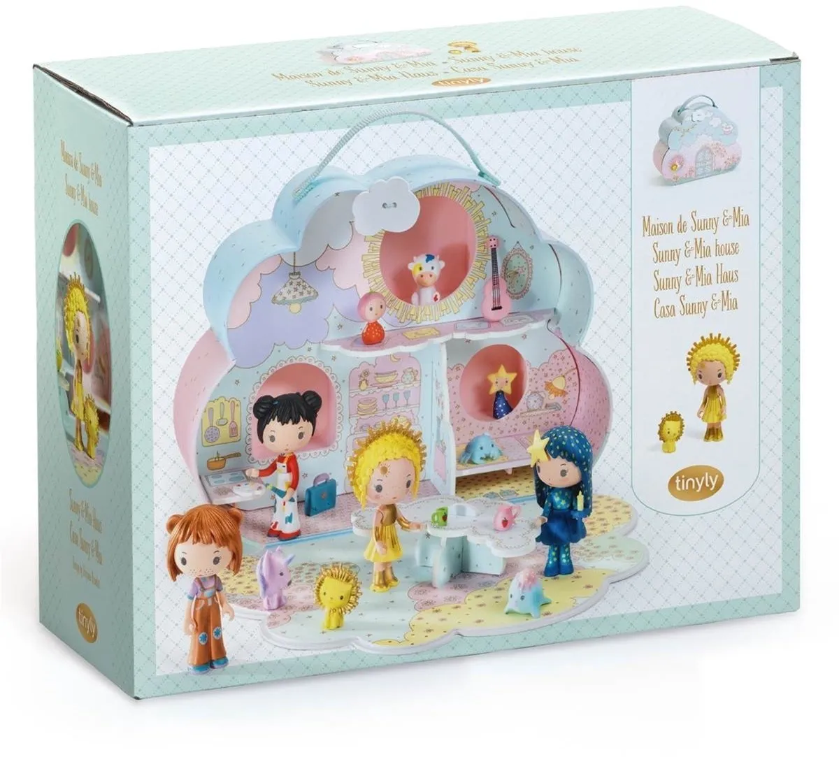 Djeco Tinyly Poppenhuis Sunny - 2 Poppen - Multi