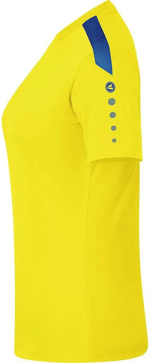 JAKO Power Shirt Dames Korte Mouw - Geel Maat 36