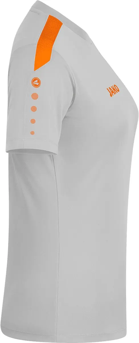 JAKO Power Shirt Dames - Fluoro Oranje/Zachtgrijs Maat 44