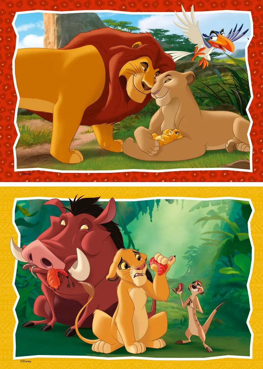 Ravensburger The Lion King Puzzels 24 Stuks - 2x48 Stuks