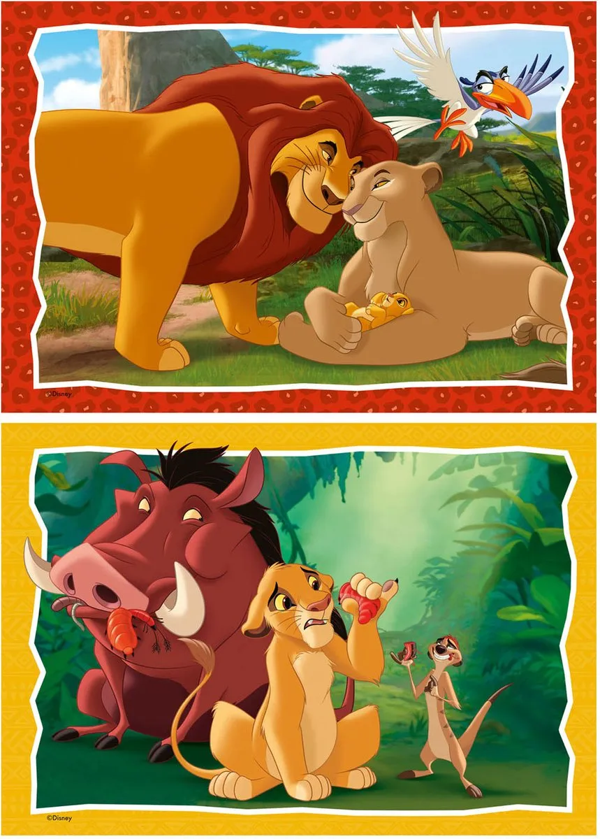 Ravensburger The Lion King Puzzels 24 Stuks - 2x48 Stuks